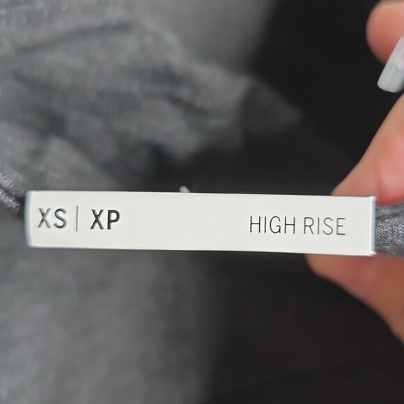 1126 NWT Pink Victoria's Secret Stretch Cotton Leggings Size XS Dark Charcoal - Picture 5 of 6